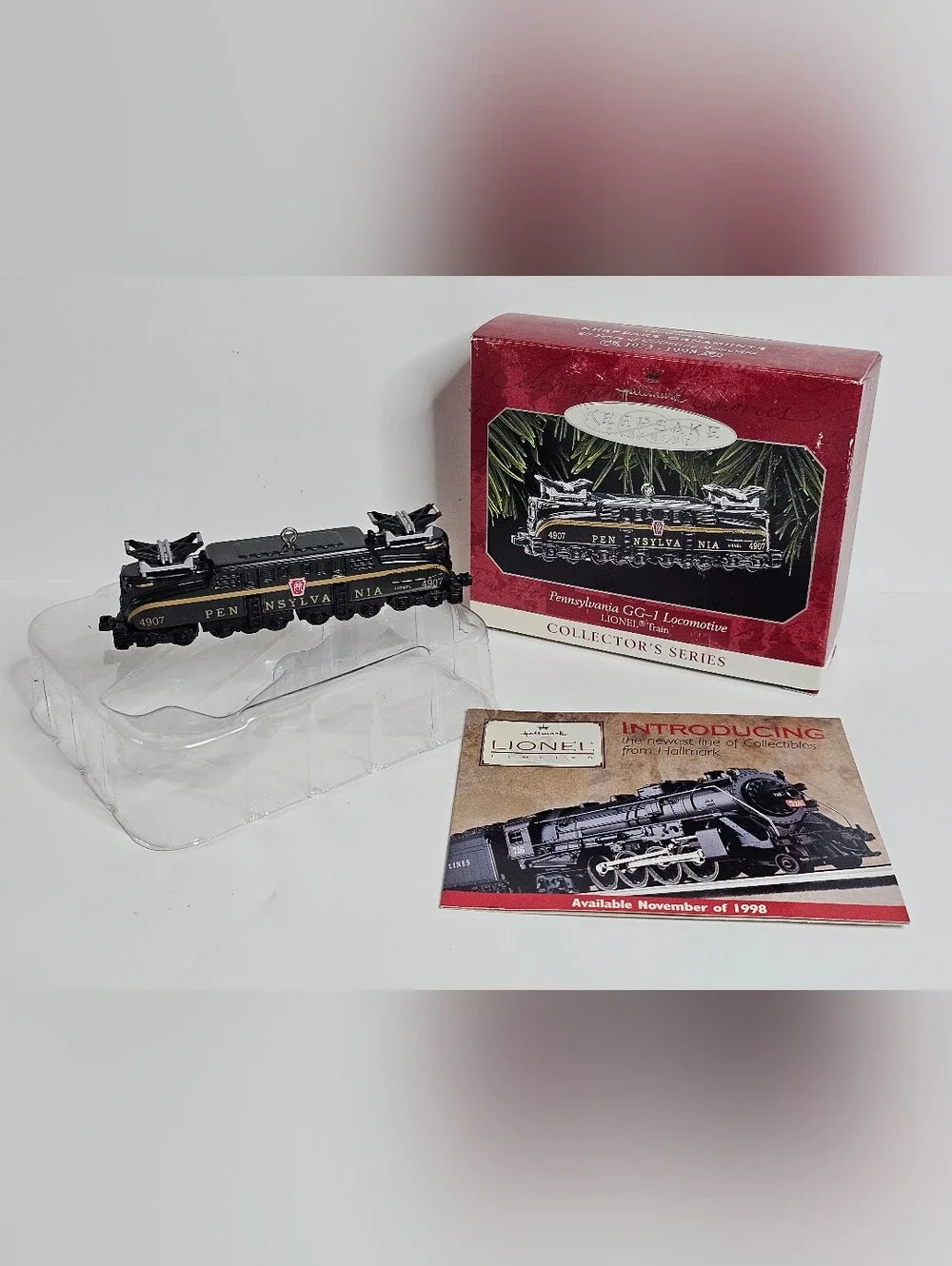 Hallmark Keepsake 1998 Lionel Train Pennsylvania GG-1 Locomotive Ornament #3 Vtg